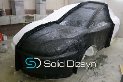 POLYESTER FİBERGLAS İMALAT ARABA KALIBI