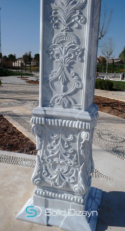 MOTİFLİ POLYESTER OSMANLI SÜTUNU