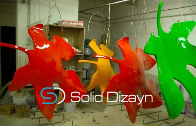 FİBERGLAS İNCİR YAPRAĞI HEYKELİ