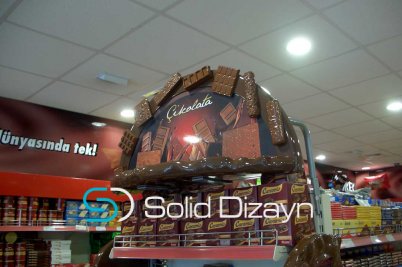 POLYESTER ÇİKOLATA STAND DEKORU