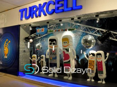 TURCELL VİTRİN DEKORU